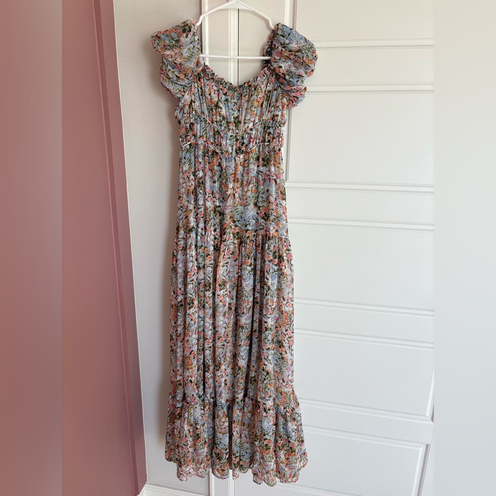 Astr Floral Ruffle Maxi Dress - Picture 5 of 5
